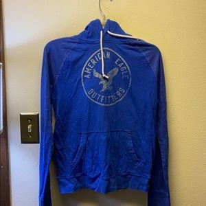 Lightweight blue hoodie